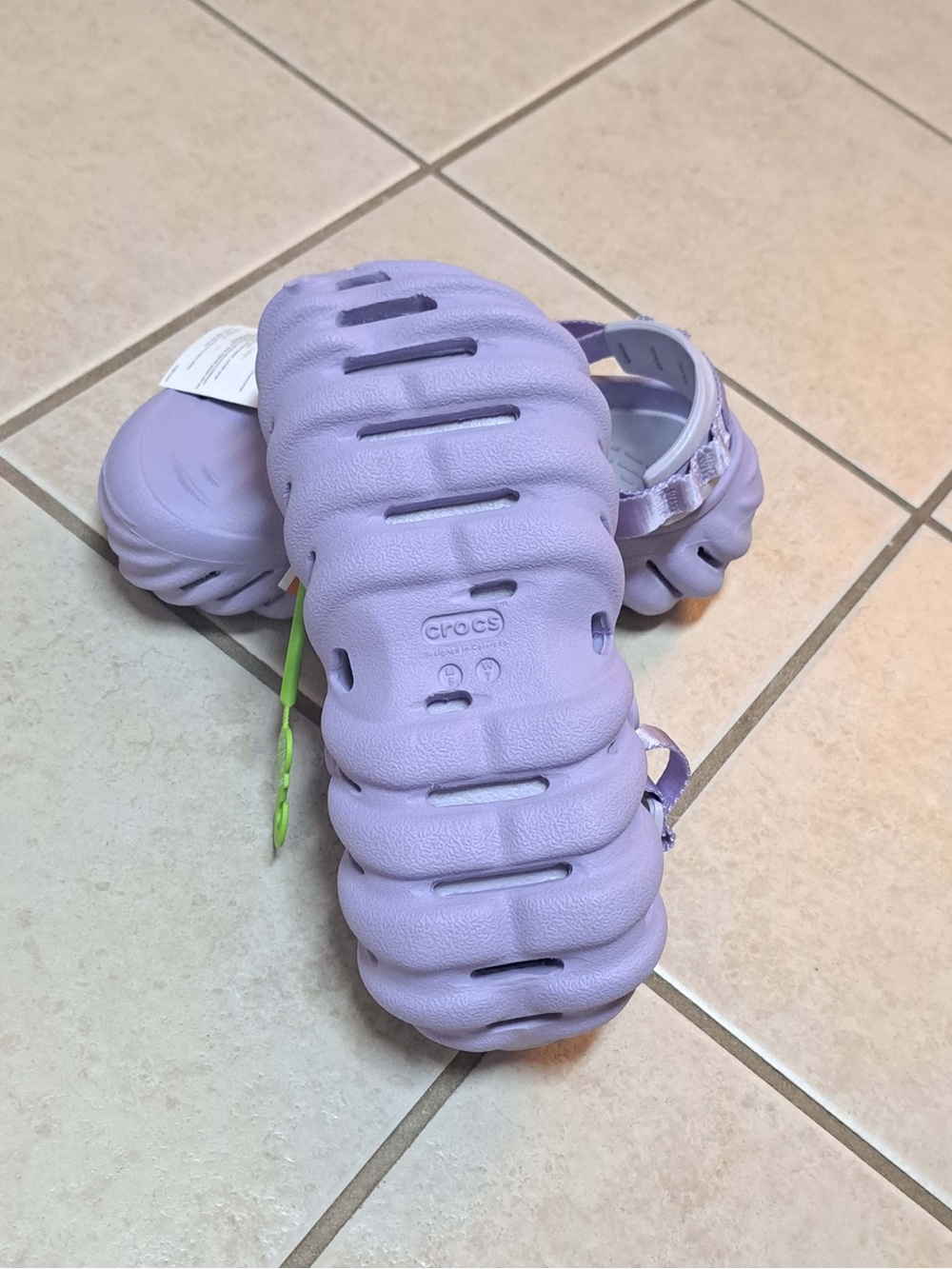 Crocs Echo Clog "Mystic Purple" Unisex Croc - Women's size 7 / Men's 5 - Picture 7 of 8